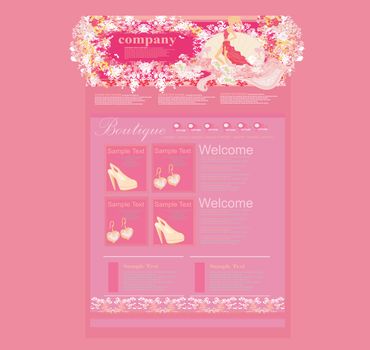 Fashion shopping Website template
