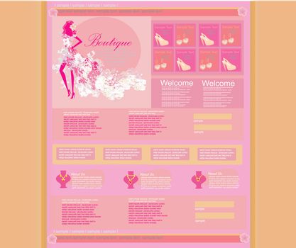 Fashion shopping Website template