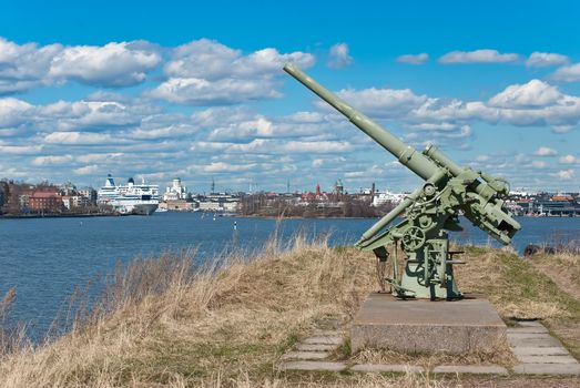 View of the fortress of Suomenlinna, Helsinki.