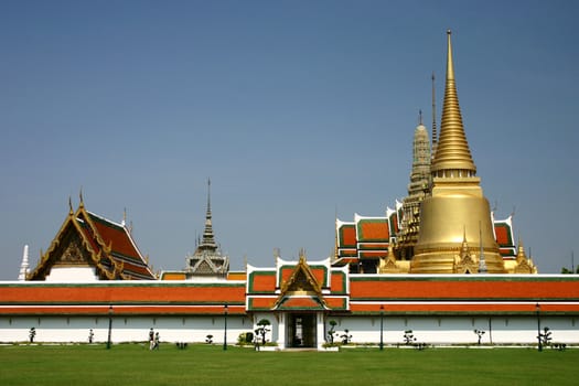 Golden Pagoda in Grand Palace, Thailand
