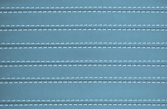  blue horizontal stitched leather for background