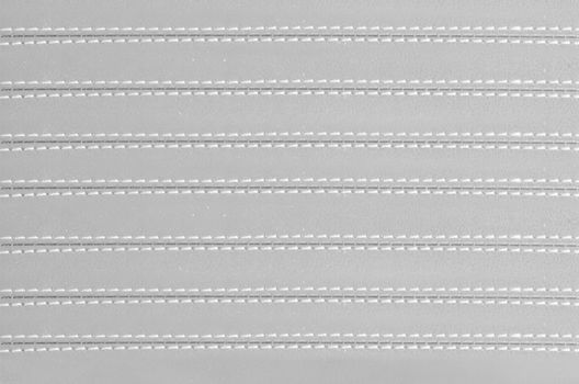 gray  horizontal stitched leather background  and textures

