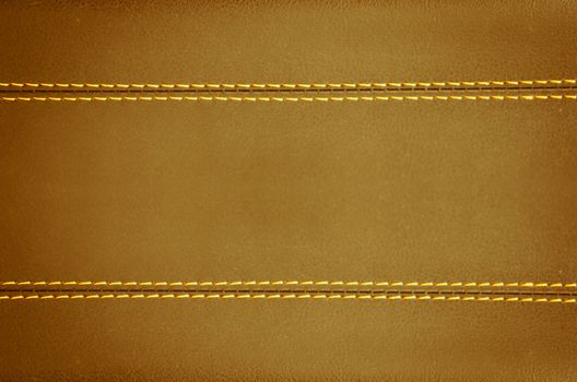 brown   horizontal stitched leather background  , art wallpaper