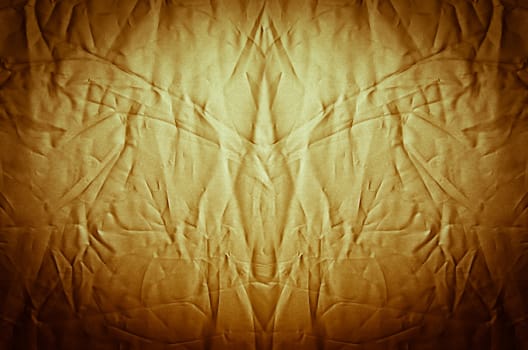 wrinkled fabric  golden background texture  , abstract wallpaper
