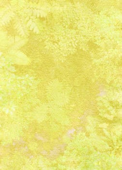 Decorative Textured green and yellow nature background.