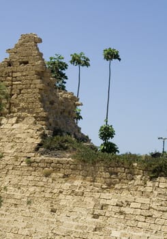 Ruins of an ancient Caesaria. Israel.