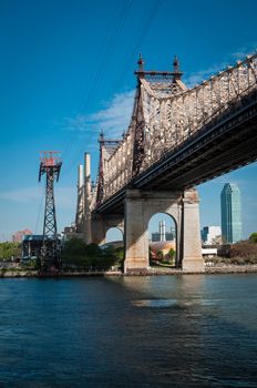 57th street bridge to Queens over river