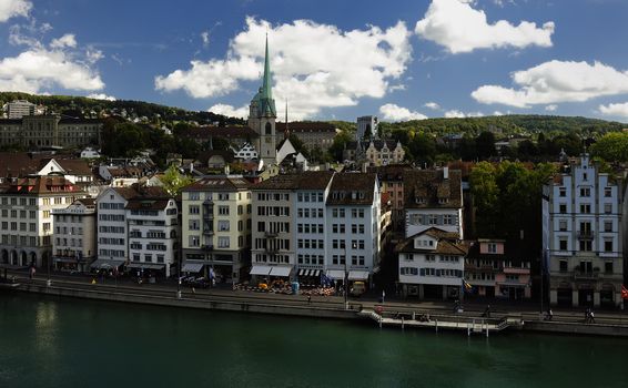 Zurich switzerland. Old town view. Historic place, and city of the bankers.