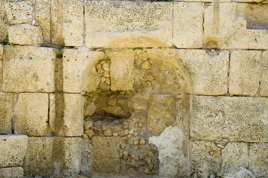 Ruins of an ancient Caesaria. Israel.