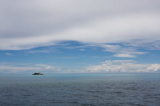 clouds sea land philippines lanscape
