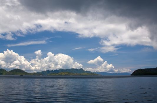 clouds sea land philippines lanscape