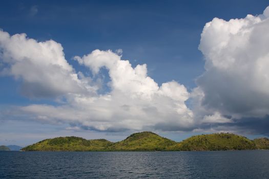 clouds sea land philippines lanscape