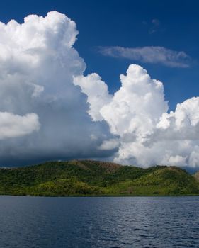 clouds sea land philippines lanscape