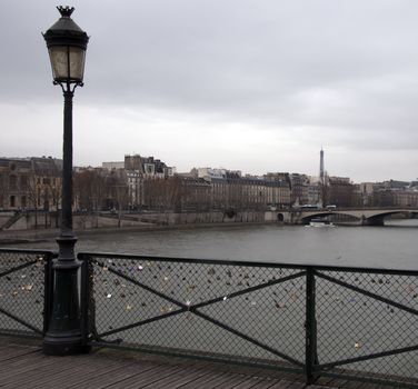 Love Bridge in Paris.