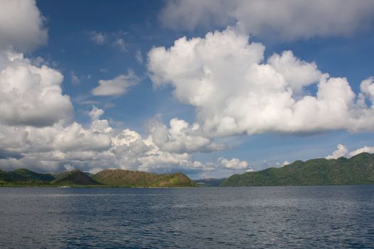 clouds sea land philippines lanscape