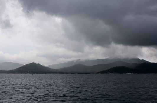 clouds sea land philippines lanscape