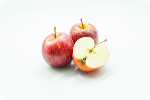 Red apple isolate on white background