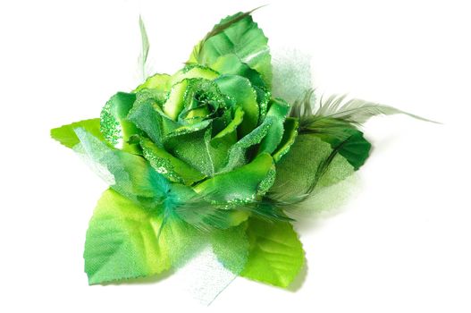 A flower hair clip for women on isolated white background.