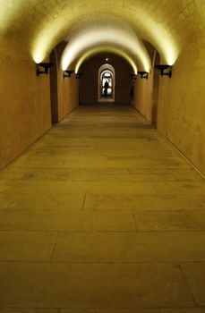 Paris France underground catacombs