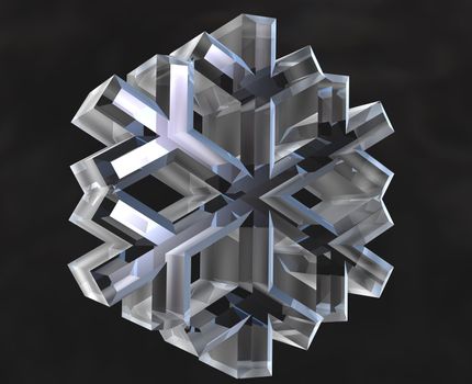 snow flake symbols (3D made) 