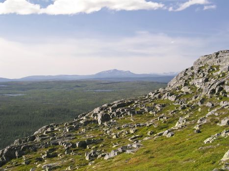 Beautiful nature landscape in Sweden