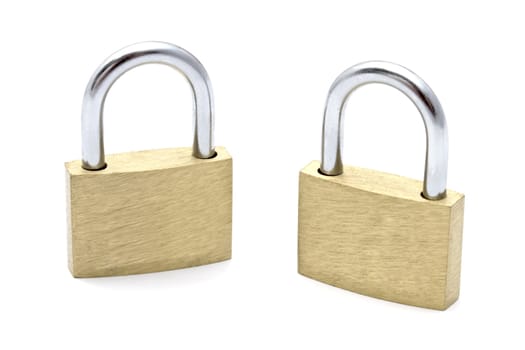 Padlock isolated on white background