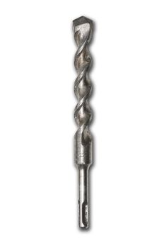 Used masonary drill bit on isolated background with clipping path