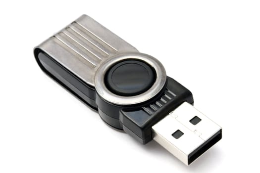 USB storage drive isolated on white 