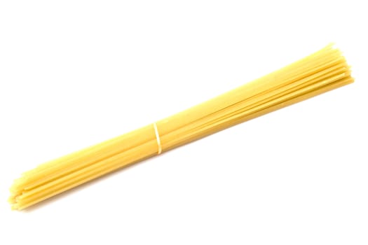  Bunch of spaghetti  isolated on white background
