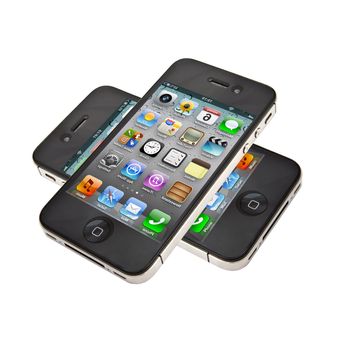 Apple iPhone 4s isolated on white background