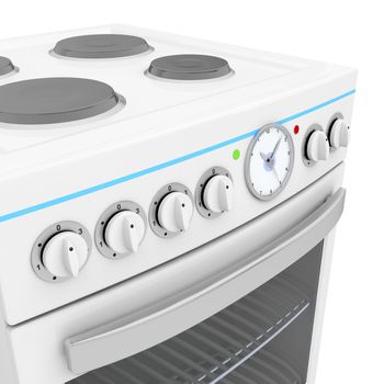 Details of front panel on electric cooker