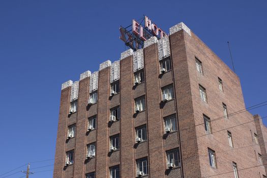 the side of an apartment or condo building.