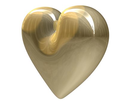 golden heart (3D) 