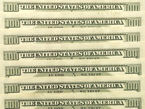 USA dollar banknotes suitable as Background.