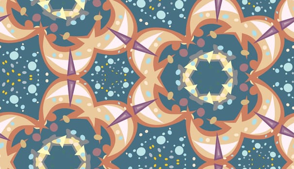 Seamless wallpaper pattern of lovely sparkles and dots