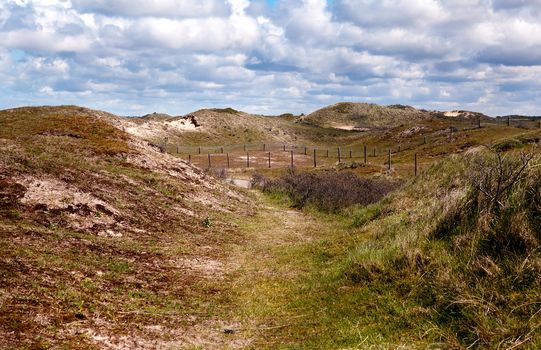 hills in Zaandvort aan Zee in Netherlands