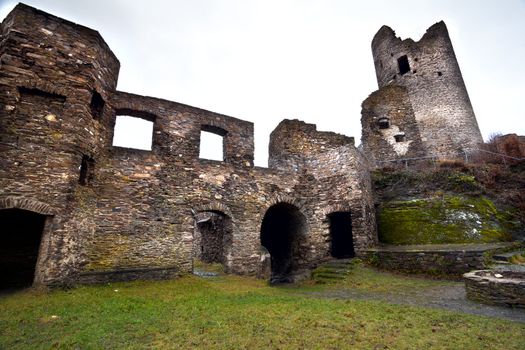 ruins of old castle close to Cochem