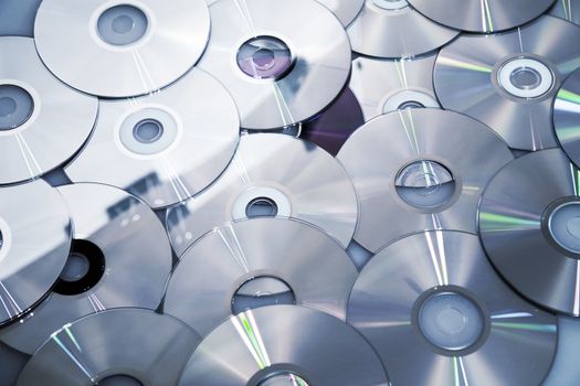Background from compact disks with the written information