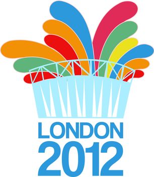 Example of a symbol for the London Summer Olympic Games 2012.