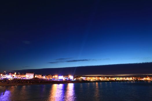 Olympic ceremony on weymouth seafront 