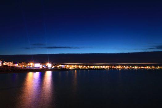 Olympic ceremony on weymouth seafront 