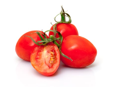 Cherry Tomatoes, on white background