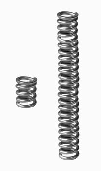 metal spring isolated on white background