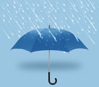 umbrellas a symbol of winter with rain