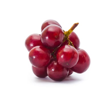 red grape isolated on white