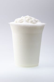 yogurt isolated over white background
