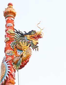 A Chinese style dragon statue