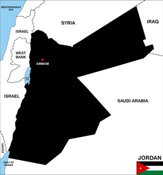 very big size jordan black map illustration