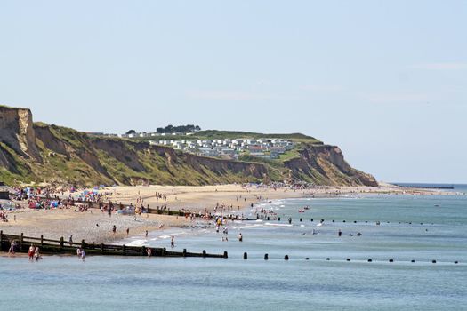 cromer beach on a sunny day