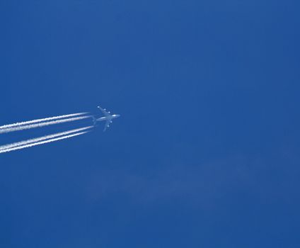 aeroplane in the sky